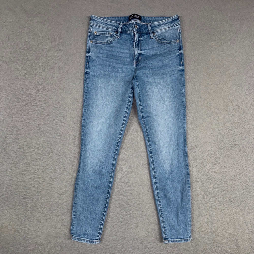 Gap Jeans Womens 8 Blue Universal Legging Skinny Stretch Medium Wash Denim